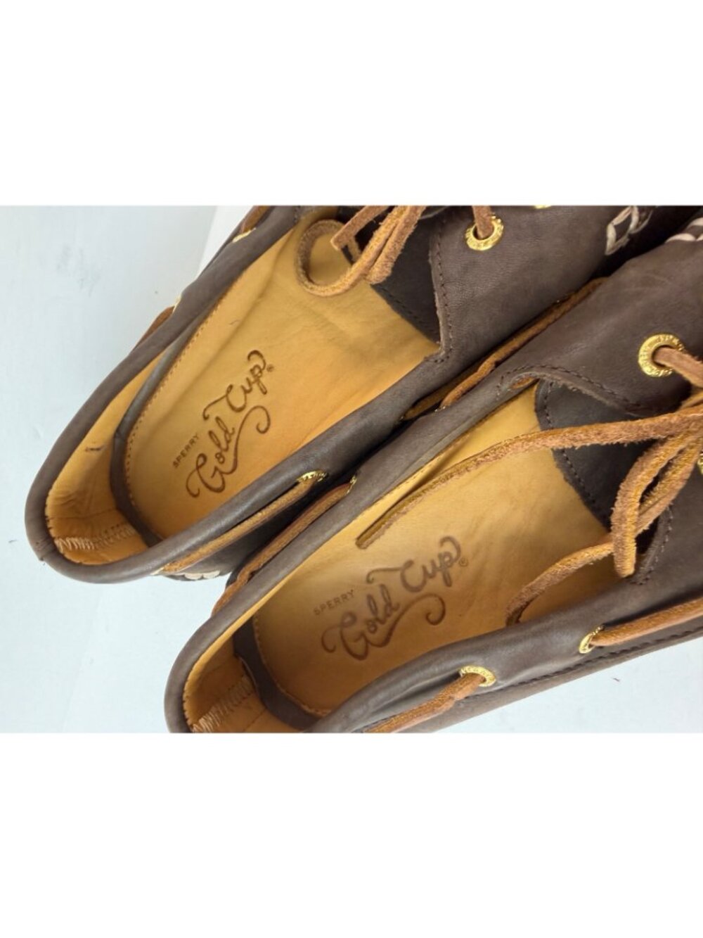 Sperry Men's Gold Cup Authentic Original Boat Shoes 11M Brown Leather Slip On - Picture 6 of 10